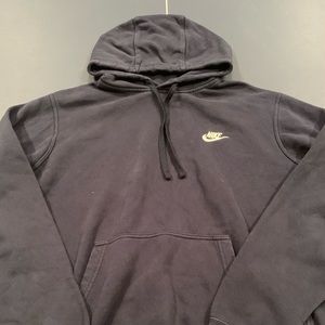 Large; Nike Navy Blue Hoodie; Slightly Used